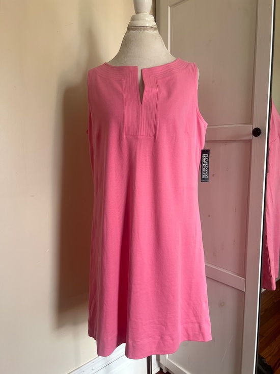 New York & Company Dresses & Skirts - New York & Company Preppy Pink 100% Cotton Sleeveless Shift Dress - NWT - XL